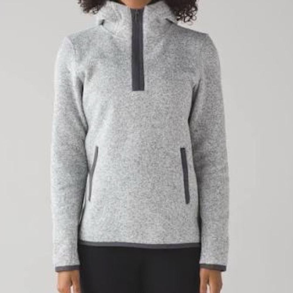 Lululemon Its Fleecing Cold Heathered Gray Zip Pullover